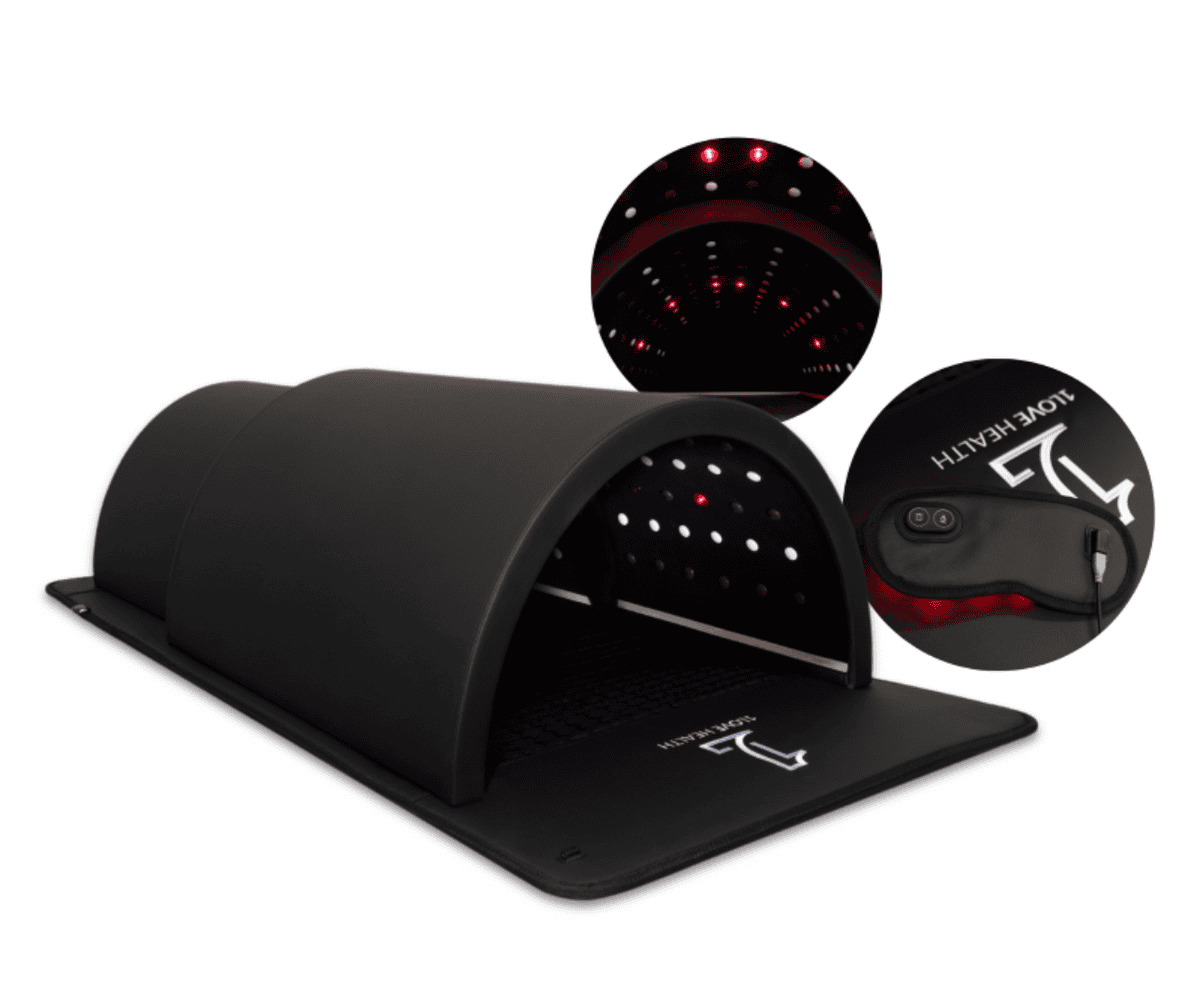 1LoveHealth Ultimate Dome infrared sauna dome setup for at-home full-body heat sessions