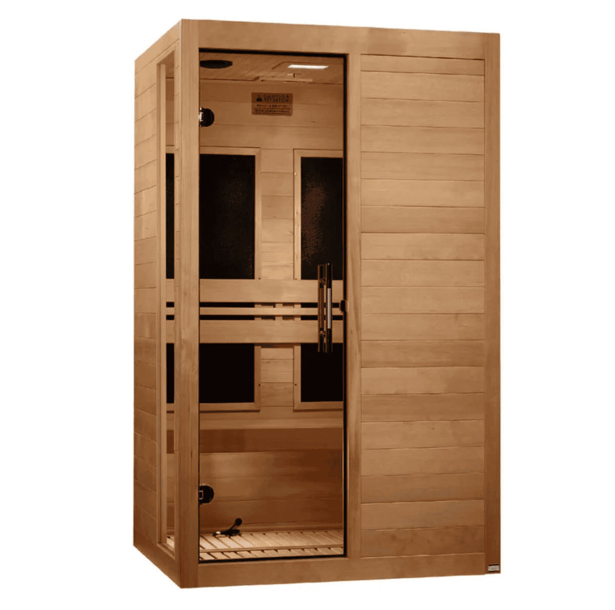 Dynamic Lucca 2-person ultra-low EMF far infrared sauna cabin for couples or shared home recovery