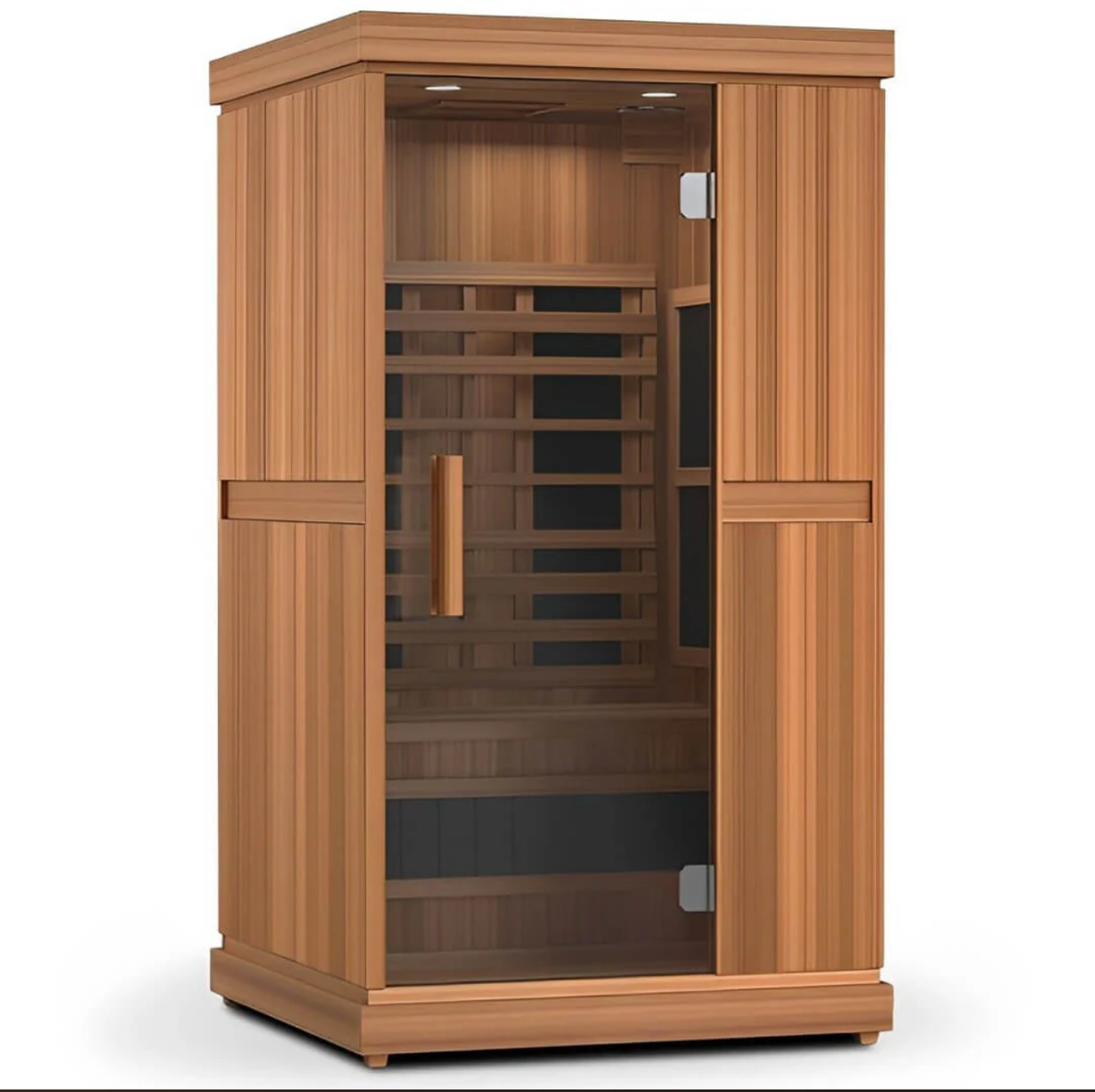 Finnmark FD-1 full spectrum 1-person infrared sauna cabin for compact indoor wellness spaces