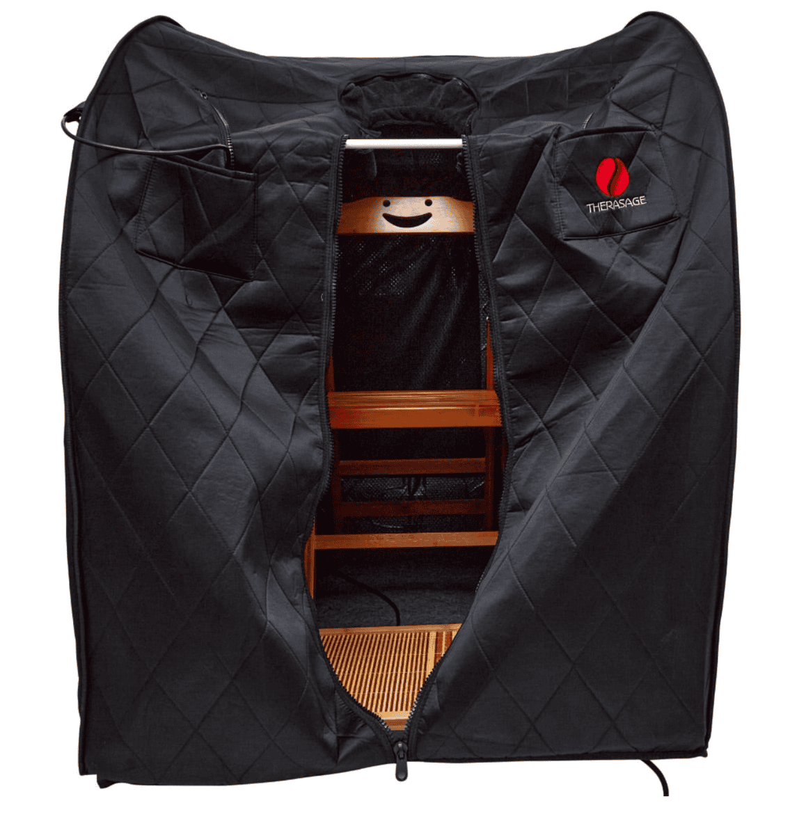 Therasage Thera360 Plus personal infrared sauna system designed for portable home wellness use